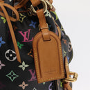 LOUIS VUITTON Monogram Multicolor Petit Noe Bag Black M42230 Auth ep12473-18
