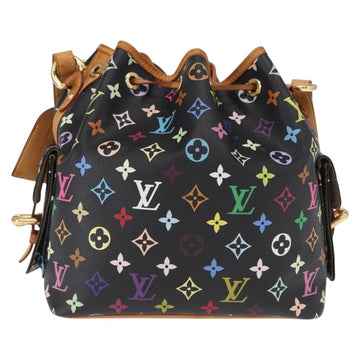 LOUIS VUITTON Monogram Multicolor Petit Noe Bag Black M42230 Auth ep12473 - 0