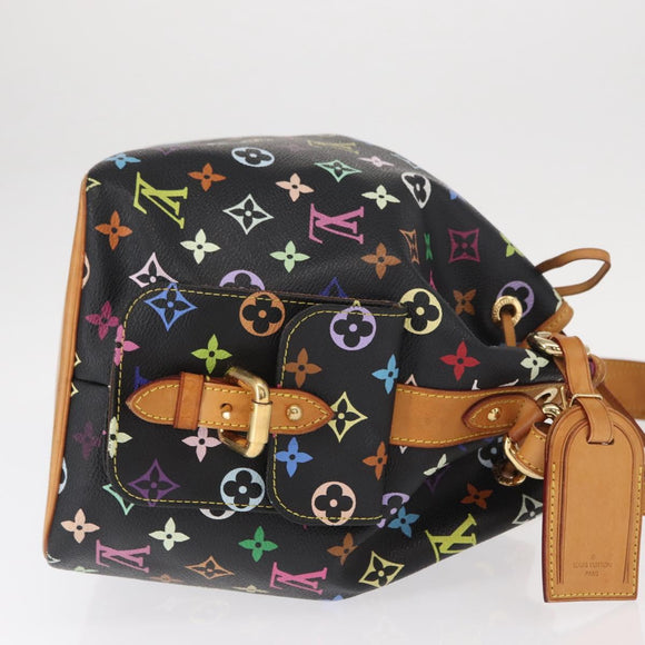 LOUIS VUITTON Monogram Multicolor Petit Noe Bag Black M42230 Auth ep12473