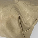 GUCCI GG Implementation Tote Bag PVC Gold Tone 211137 Auth ep12474-16