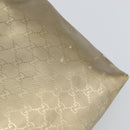 GUCCI GG Implementation Tote Bag PVC Gold Tone 211137 Auth ep12474-9
