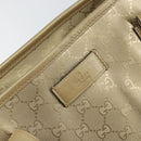 GUCCI GG Implementation Tote Bag PVC Gold Tone 211137 Auth ep12474-18