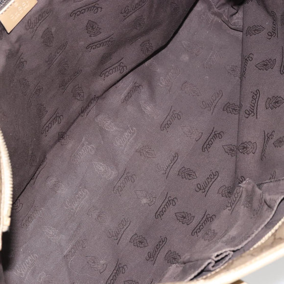 GUCCI GG Implementation Tote Bag PVC Gold Tone 211137 Auth ep12474
