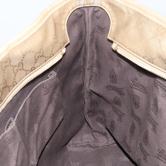 GUCCI GG Implementation Tote Bag PVC Gold Tone 211137 Auth ep12474