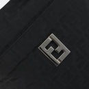 FENDI Zucca Canvas Shoulder Bag Silver Black Auth ep12476-18
