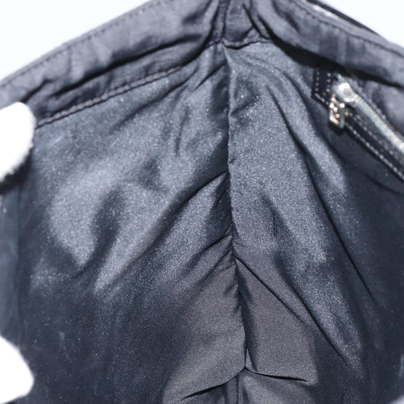 FENDI Zucca Canvas Shoulder Bag Silver Black Auth ep12476