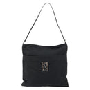 FENDI Zucca Canvas Shoulder Bag Silver Black Auth ep12476-13
