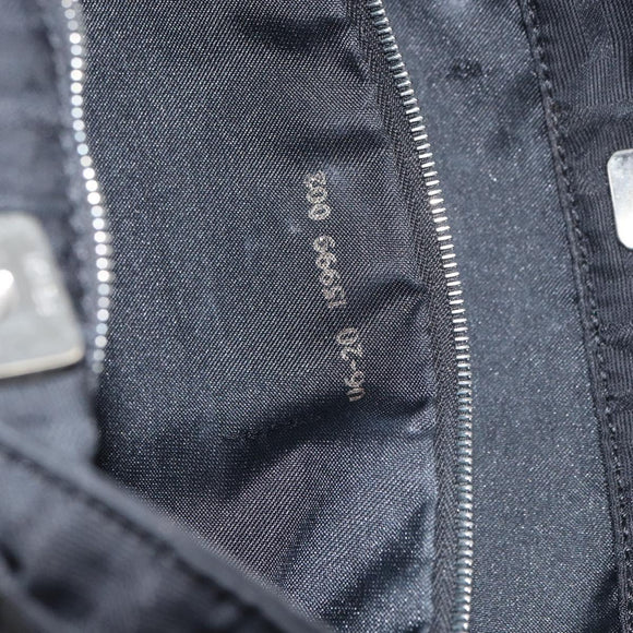 FENDI Zucca Canvas Shoulder Bag Silver Black Auth ep12476