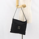 FENDI Zucca Canvas Shoulder Bag Silver Black Auth ep12476-24
