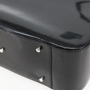 GUCCI Hand Bag Enamel 2way Black Silver 000 1013 0504 Auth ep12477-16