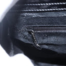 GUCCI Hand Bag Enamel 2way Black Silver 000 1013 0504 Auth ep12477-19