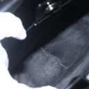 GUCCI Hand Bag Enamel 2way Black Silver 000 1013 0504 Auth ep12477-11