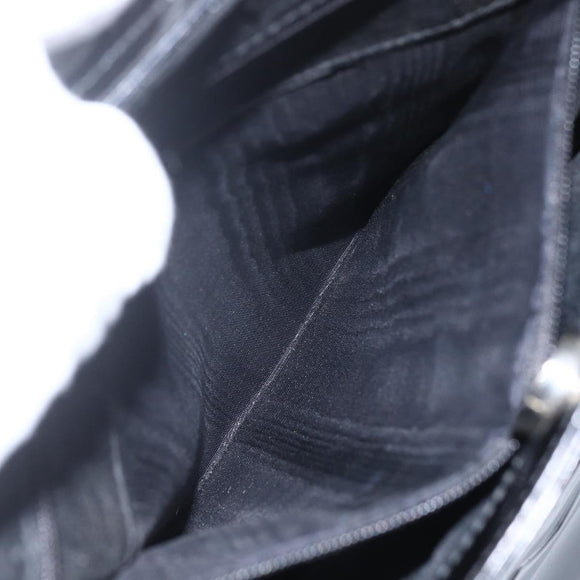 GUCCI Hand Bag Enamel 2way Black Silver 000 1013 0504 Auth ep12477