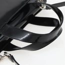 GUCCI Hand Bag Enamel 2way Black Silver 000 1013 0504 Auth ep12477-7