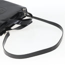 GUCCI Hand Bag Enamel 2way Black Silver 000 1013 0504 Auth ep12477-9