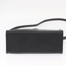 Christian Dior Honeycomb Canvas Hand Bag PVC 2way Black Gold Auth ep12478-5