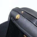 Christian Dior Honeycomb Canvas Hand Bag PVC 2way Black Gold Auth ep12478-22