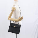 Christian Dior Honeycomb Canvas Hand Bag PVC 2way Black Gold Auth ep12478-24