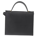 Christian Dior Honeycomb Canvas Hand Bag PVC 2way Black Gold Auth ep12478-2