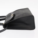 Christian Dior Honeycomb Canvas Hand Bag PVC 2way Black Gold Auth ep12478-4