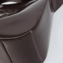 GUCCI Shoulder Bag Enamel Brown Silver 001 2214 1703 Auth ep12479-14