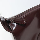 GUCCI Shoulder Bag Enamel Brown Silver 001 2214 1703 Auth ep12479-9