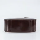 GUCCI Shoulder Bag Enamel Brown Silver 001 2214 1703 Auth ep12479-5