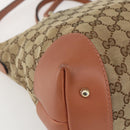 GUCCI Heart Bit GG Canvas Hand Bag 2way Brown Gold 269957 Auth ep12481-15