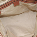 GUCCI Heart Bit GG Canvas Hand Bag 2way Brown Gold 269957 Auth ep12481-11