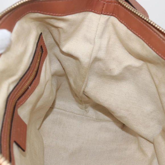 GUCCI Heart Bit GG Canvas Hand Bag 2way Brown Gold 269957 Auth ep12481