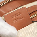 GUCCI Heart Bit GG Canvas Hand Bag 2way Brown Gold 269957 Auth ep12481-12