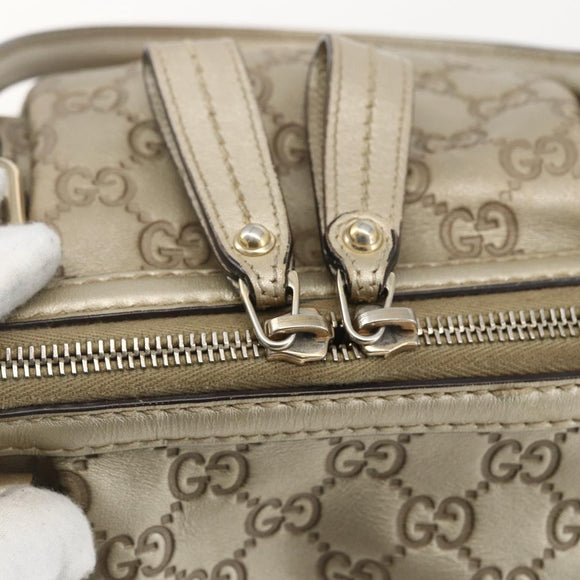 GUCCI GG Canvas Guccissima Sukey Bag 2way Champagne Gold 247902 Auth ep12482A