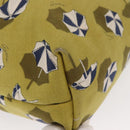 GUCCI Tote Bag Canvas Gold Green 295252 Auth ep12483-10