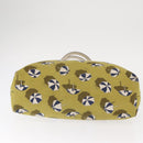GUCCI Tote Bag Canvas Gold Green 295252 Auth ep12483-9