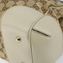 GUCCI GG Canvas Web Sherry Line Pretty Tote Bag Beige Red 257063 Auth ep12484-10