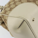 GUCCI GG Canvas Web Sherry Line Pretty Tote Bag Beige Red 257063 Auth ep12484-11