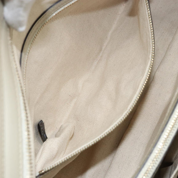 GUCCI GG Canvas Web Sherry Line Pretty Tote Bag Beige Red 257063 Auth ep12484