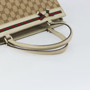 GUCCI GG Canvas Web Sherry Line Pretty Tote Bag Beige Red 257063 Auth ep12484-7