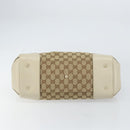 GUCCI GG Canvas Web Sherry Line Pretty Tote Bag Beige Red 257063 Auth ep12484-9