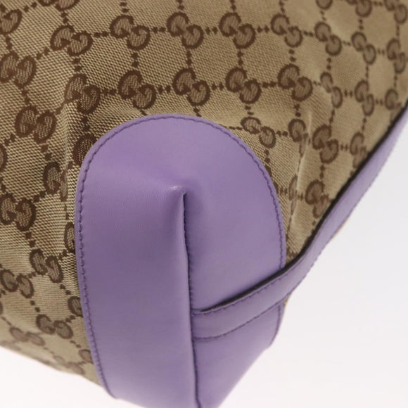 GUCCI GG Canvas Tote Bag Beige Gold 247209 Auth ep12485