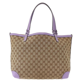 GUCCI GG Canvas Tote Bag Beige Gold 247209 Auth ep12485 - 0