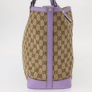 GUCCI GG Canvas Tote Bag Beige Gold 247209 Auth ep12485-3