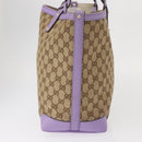 GUCCI GG Canvas Tote Bag Beige Gold 247209 Auth ep12485-4