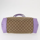 GUCCI GG Canvas Tote Bag Beige Gold 247209 Auth ep12485-5