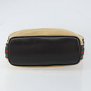 GUCCI Web Sherry Line Shoulder Bag Canvas Beige Gold 001 4288 Auth ep12486-9