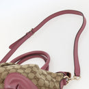 GUCCI GG Canvas Sukey Hand Bag 2way Beige Gold 247902 Auth ep12487-14