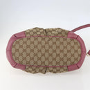 GUCCI GG Canvas Sukey Hand Bag 2way Beige Gold 247902 Auth ep12487-5