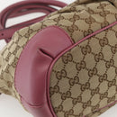 GUCCI GG Canvas Sukey Hand Bag 2way Beige Gold 247902 Auth ep12487-17