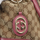 GUCCI GG Canvas Sukey Hand Bag 2way Beige Gold 247902 Auth ep12487-19