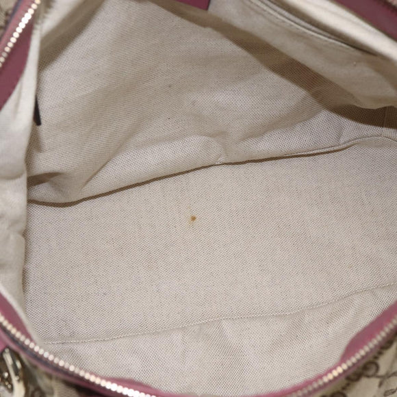 GUCCI GG Canvas Sukey Hand Bag 2way Beige Gold 247902 Auth ep12487